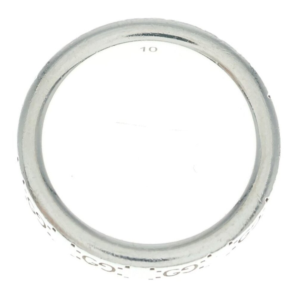 ★SOLD★ Gucci GG Logo Signature Ring Silver - Picture 6 of 6